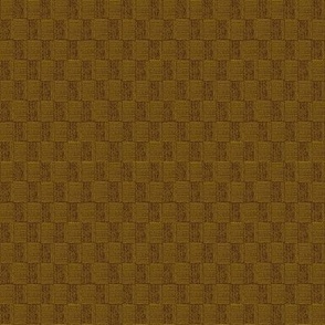 Modern Gingham in Chocolate Brown and Goldenrod Yellow(SMALL) B23015R08C