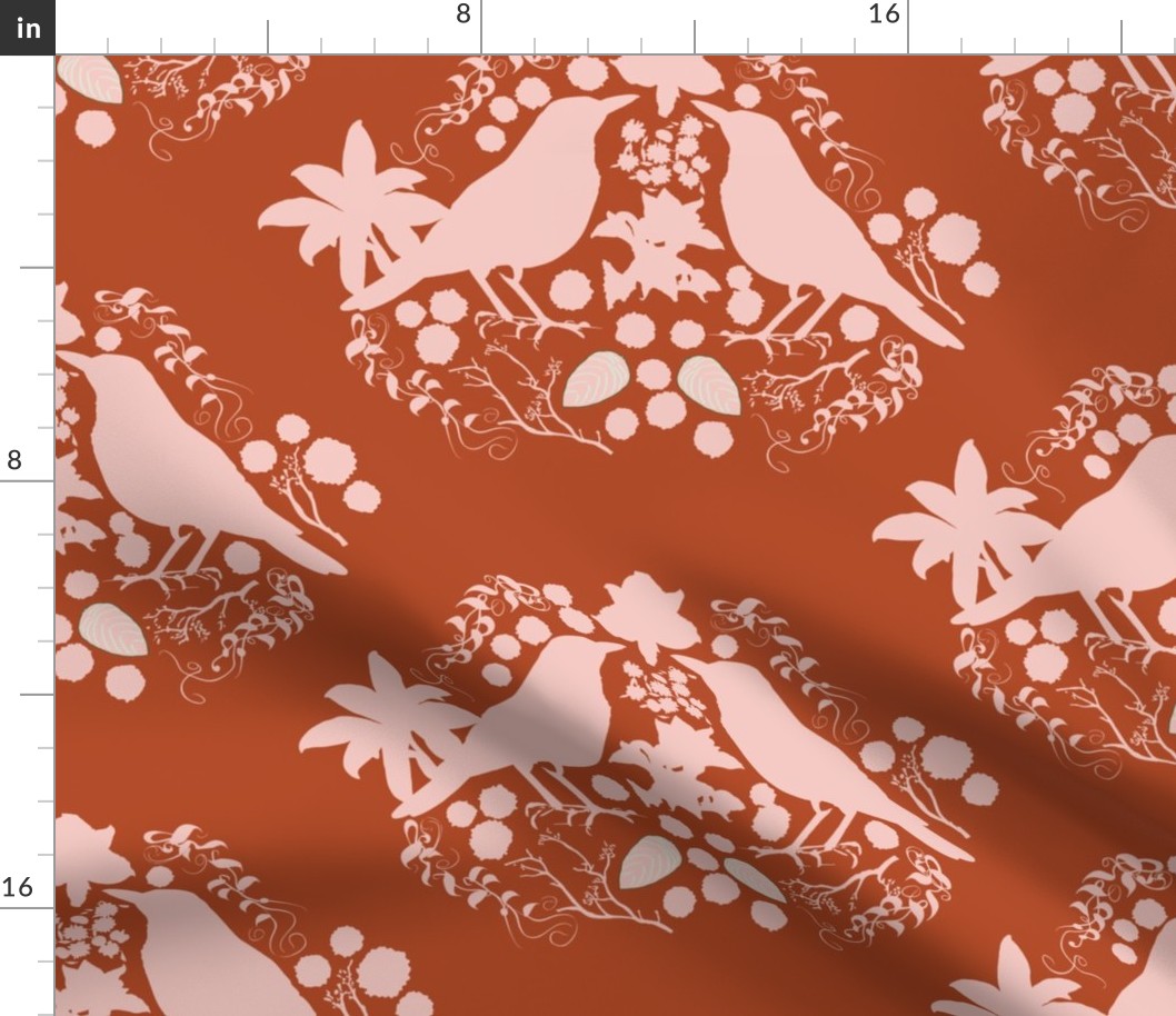 Bird damask