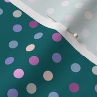 Polka Dot Dazzle, Teal Green