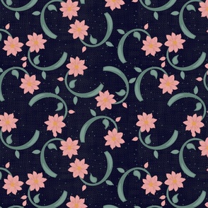Pink Gothic floral small