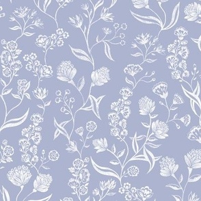 Ingrid Vintage Inspired  floral lavender medium