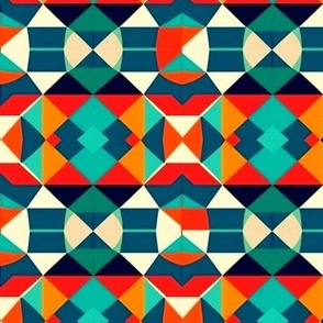 Colorful Geometric Tribal pattern
