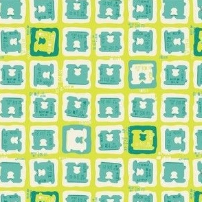 Bread Tags - Lemon/Lime Green and Chartreuse