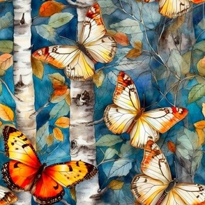 Butterflies and Birch