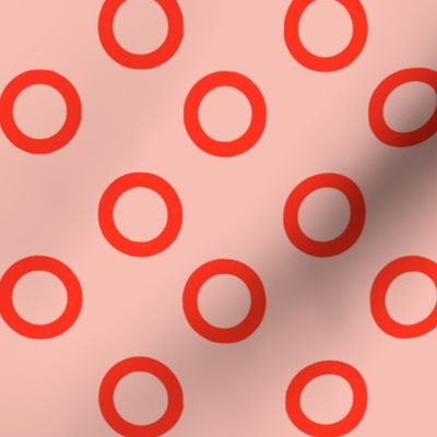 Simple Circles in Blush and Red (large)