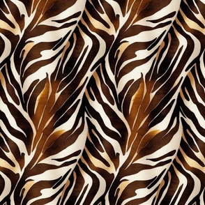 Safari Style Elegant And Fashionable Animal Print Pattern In Organic Colors Smaller Scale