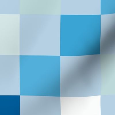 Check pattern checkerboard in gingham plaid design - Ultra Steady Pantone - Blue