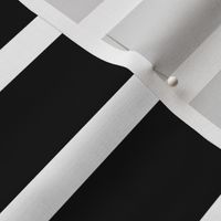 Black And White Stripe Pattern Horizontal Smaller Scale