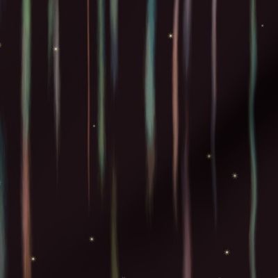 Aurora Borealis in Vertical Lines