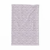 Irregular little squares spots - minimalist dashes in rows white on mauve purple