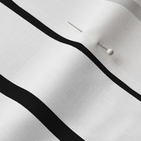 Black And White Stripe Pattern II Horizontal Smaller Scale