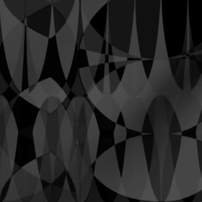 abstract desert dark geometric mountains gray black