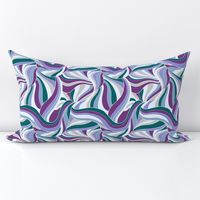 Razzle Dazzle Swirl, Purple and Teal