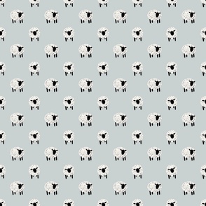 How many sheep can you count - light blue - small