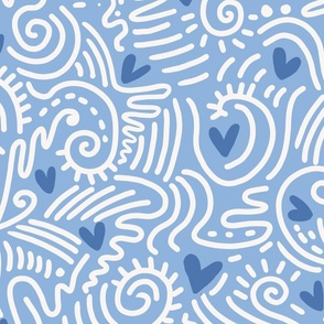 With Love doodle wallpaper scale