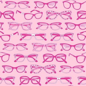 Hot Pink Glasses, Eyeglasses, Eyewear