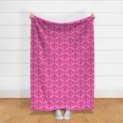 Small-Scale Hot Pink Cryptid Damask