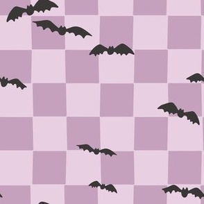 Checker Bats Purple 7x7