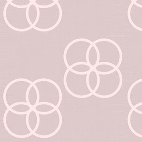 Overlapping Rings in Pinks