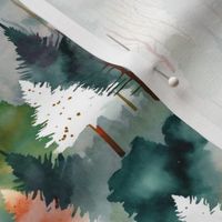 Watercolor Forest Two