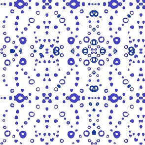 Blue dots and circles