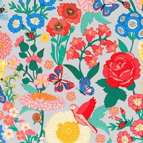 garden floral  (large scale)