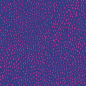 Raindrops on Bluing and Pink (Jumbo 24-inch repeat)