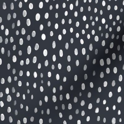 Raindrops on Collegiate Blue and White (Jumbo 24-inch repeat)