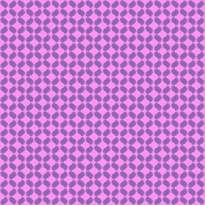 Purple all over geometric brushstroke pattern on bright pinky mauve
