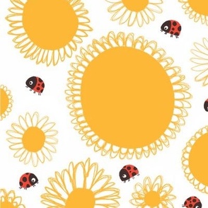 Daisy Ladybug - Medium - Red  - Yellow