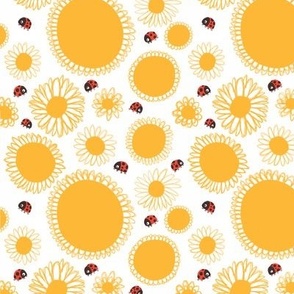 Daisy Ladybird - Small - Yellow - Red