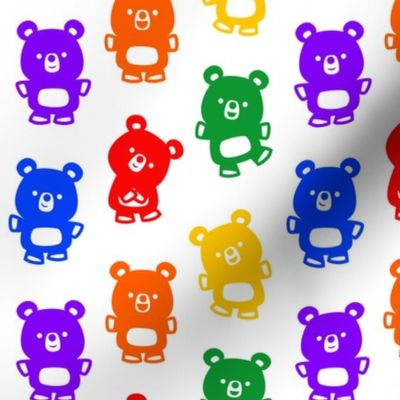 Cute Multicolored Cartoon Bears by Cheerful Madness!!