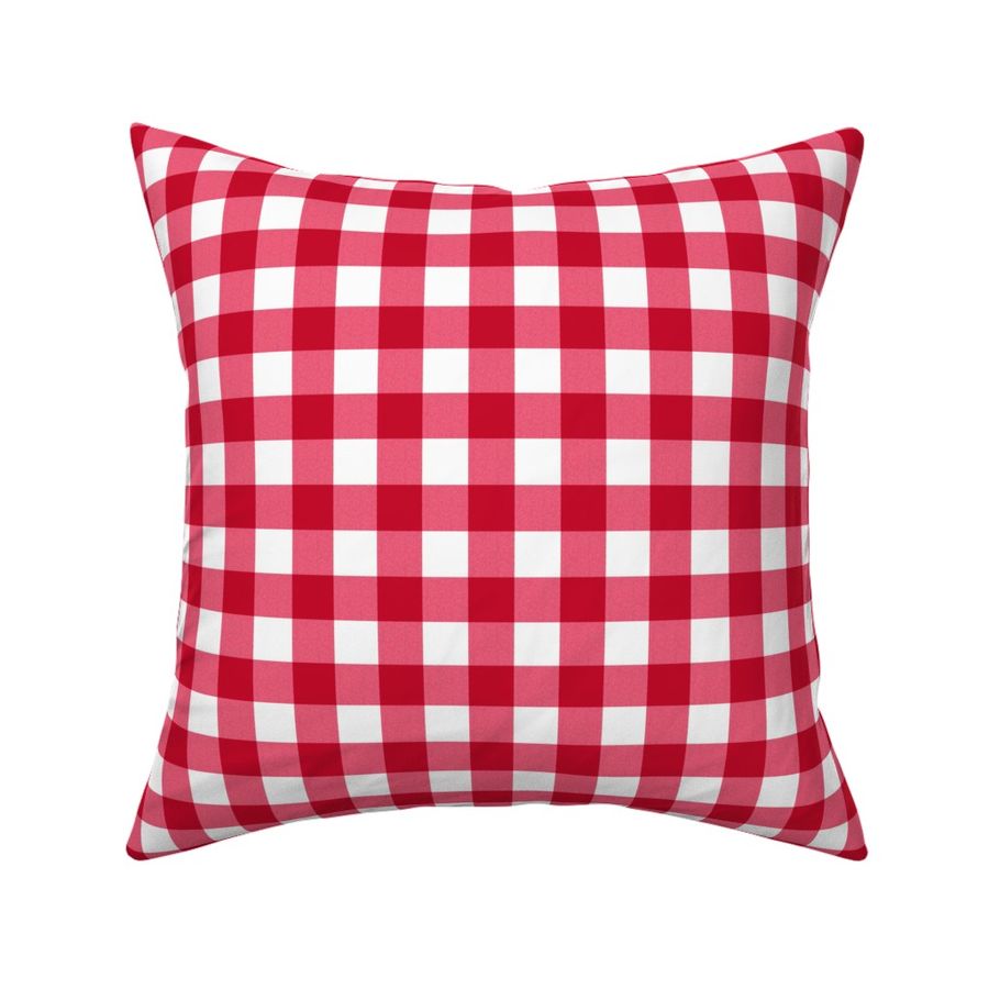 Red gingham pattern - medium small