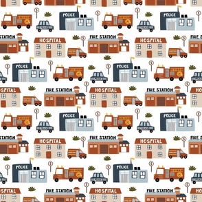 Emergency Vehicle Pattern for Kids, Small Scale