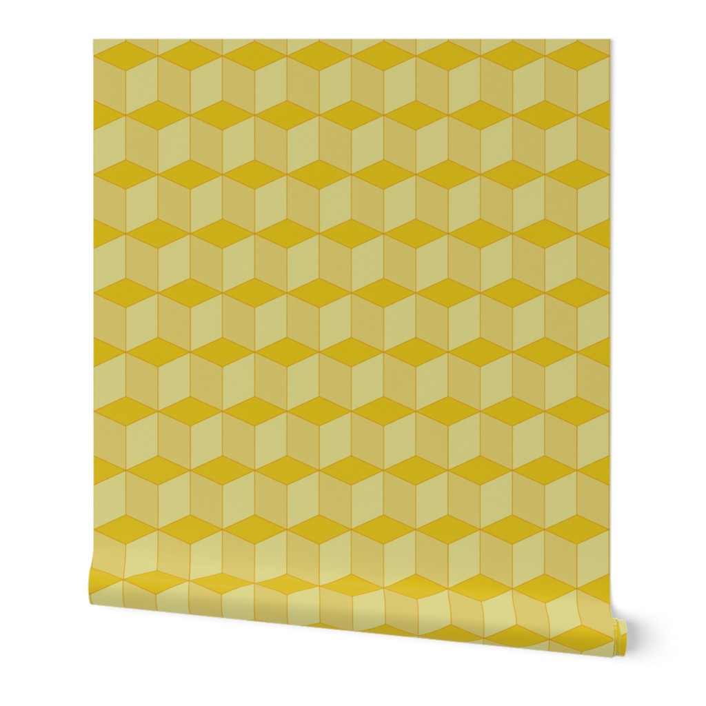 Colorful Tessellated Squares - Yellow