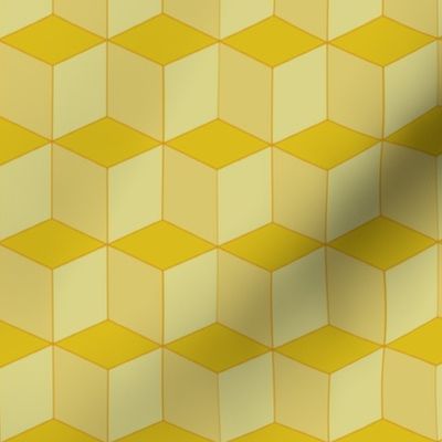 Colorful Tessellated Squares - Yellow