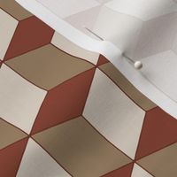 Colorful Tessellated Squares - Brown