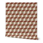 Colorful Tessellated Squares - Brown