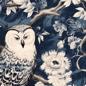 chinoisserie owls
