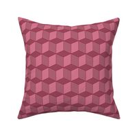 Colorful Tessellated Squares - Red Pink