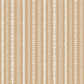 MINI-white outline and solid lei on tan