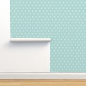 Small | White Bows on Blue 