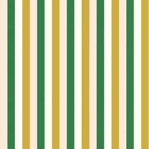 Stripes - Pale Peach, Orange, Green