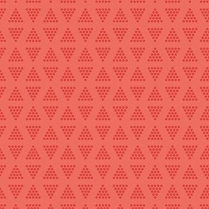 Small | Dots in a triangle blender pattern in coral