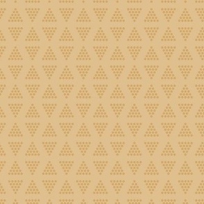 Small | Dots in a triangle blender pattern in gold