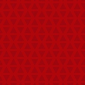 Small | Dots in a triangle blender pattern in red