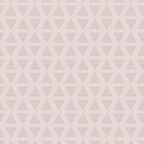 Small | Dots in a triangle blender pattern in taupe