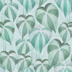 Tropical Leaves - Mint Green