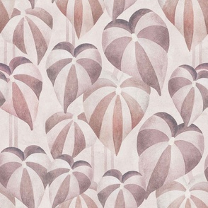 Tropical Leaves - Pale Pink