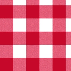 Red and white gingham pattern - extra large